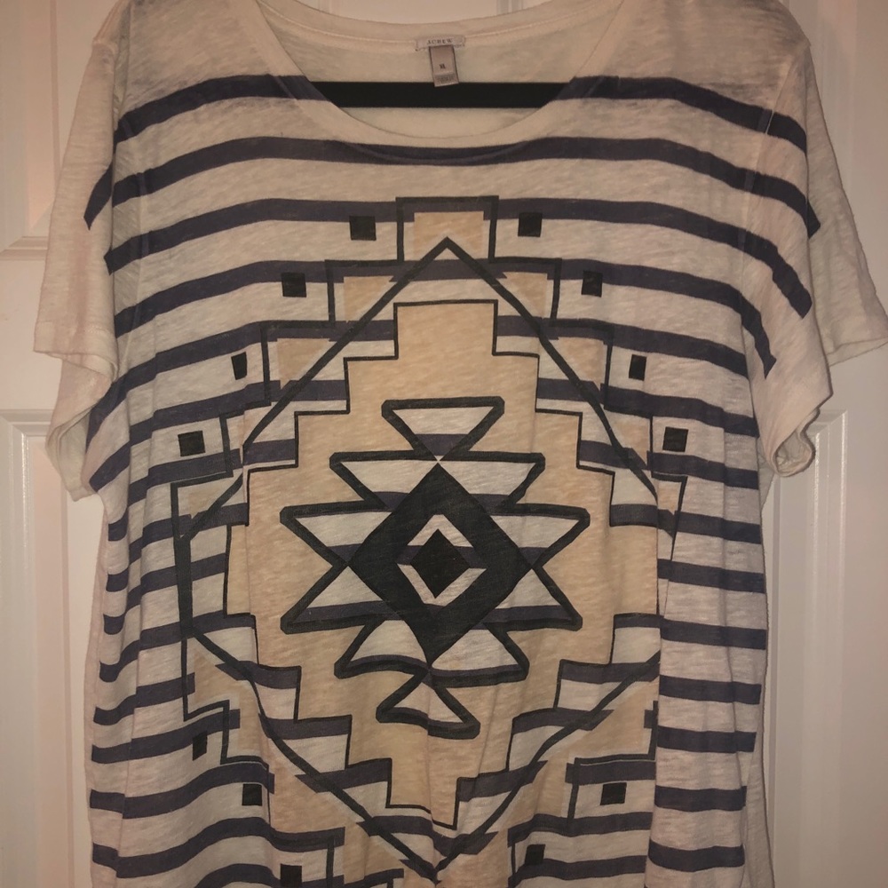 XL J crew linen t-shirt